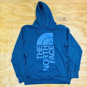 The North Face Logo Blue Sweatshirt Hoodie Size Medium